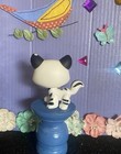 Littlest Pet Shop 1498 Black   White Walking Cat Afterm rket