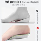 1 5 2 5 3 5 Cm Arch Support Height Increase Insoles Light Weight Soft Elastic Li