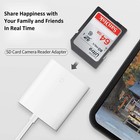  apple Mfi Certified  Sd Card Reader For Iphone ipad lightning To Sd Card Camera