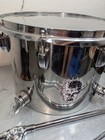 Pair Of Factory Matched Early 70 s Ludwig Classic Chrome Kick And Tom