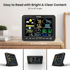 12-in-1 Home Weather Station Wireless Indoor Outdoor And Rain Gauge Outdoor For