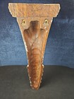 Vintage Quality Ornate Heavy Wooden Wall Sconce Shelf Carved 24 