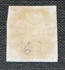 Qv 1840 1d Penny Black 4 Margins Neat Red Maltese Cross Plate 6 Rf Letters