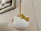Pottery Barn Sanrio Hello Kitty Christmas 3d Ornament Rare New White And Gold