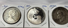 3 Coin Lot 1971 S Silver Ike Dollar 1965 Canada Dollar 1982 Beatrix 50 Gulden