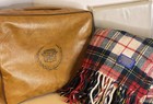 Vintage Cadillac Pendleton Robe In A Bag Wool Blanket Set W  Cushion Pad Usa