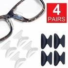 4 Pair Anti-slip Stick On Nose Pads Eyeglass Sunglasses Repair For Glasses