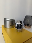 Nike Triax Chronograph Watch Silver Black Vintage Y2k Stainless Steel