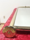 Vintage Brass Toned Floor Mirror  Local Pickup Only 