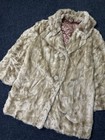Vtg 90s Luxurious Tissavel France Fur Jacket Coat Stimulated Mink Women s M  L