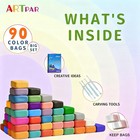 Air Dry Clay For Kids  90 Colors Modeling Magic Clay  Colorful Molding Clay