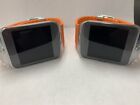 Lot Of 2 Damaged Samsung Gear 2 Sm-r380 Orange Smartwatches 