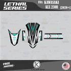 Graphics Kit For Kawasaki Klx230r 2020 2021 2022 2023 Lethal - Teal-shift