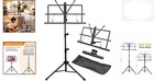 Lightweight Adjustable Music Stand With Carrying Bag - Ideal For All Musicians