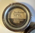 Lot Of 3 Vtg Sudberry House Needlework Coaster ash Tray Wood   Glass New  Sealed
