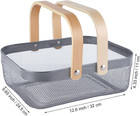 Metal Mesh Steel Basket  Storage Organizer Basket Garden Harvest Basket Multi-fu