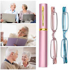 Compact Reading Glasses With Aluminum Tube Case Men Women Spring Hinge Reader Us