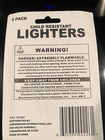 3 Pack Child Resistant Lighters With Adjustable Flame      New 