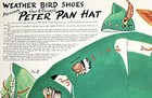 C1950s Premium Weather Bird Shoes Walt Disney s Peter Pan Hat Punch-out Sheet