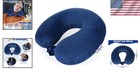 360-degree Support Neck Pillow For Travel - Soft Adjustable Design In Navy