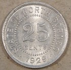 British North Borneo 1929-h Twenty-five Cents Au-unc As Pictured