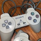  2  Sony Playstation 1 Ps1 Wired Controller Gray Scph-1080 Bundle Pair