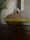 Vintage Roger Sloan Signed Sculptural Wooden Bud Vase     5    Wide     Excellent Cond