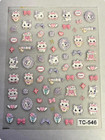 5d Kitty Nail Art Stickers