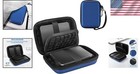 Compact Navy Hard Drive Case With Shock Absorbing Protection For External Drives