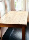 Maple Wood Butcher s Block Country Farm Vintage Dining Room Dinner Table