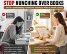 Portable Book Stand For Reading 3 Clips 5 Viewing Angles Hands Free Holder