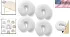 White Cotton Flannel Face Cradle Cover Soft Fitted Massage Table Accessory -    