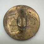 Coca-cola Brass Vendor License Round Badge Pin Advertising