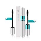 2 Pack 2 In 1 5x Longer Washable Mascara  4d Silk Fiber Lash For Vibely Masca   