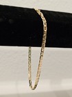 18k Gold Filled Anklet 4mm Mariner Anchor Link Chain