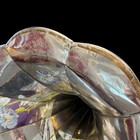 Antique Phonograph Horn W hawthorne   Sheble Floral Design 9 Panels