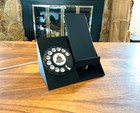 Cell Phone Charging Dock Stand Spinning Vintage Rotary Telephone Dial Black