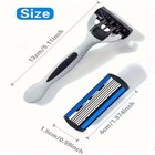 6 Layer Mans Safety Razor Replaceable Stainless Steel Hair Removal Shaving Blade