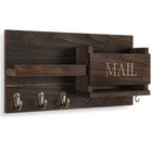 Mail Organizer For Wall Mount     Key Holder With Shelf Includes Letter Holder    