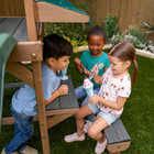Kidkraft Wilderness Point Residential Wood Swing Set With 2 Swings And Slide