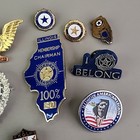 Vintage Lapel Pins Lot Of 24 American Legion Vfw K Of C Lions Cklofi Fraternal