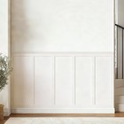 Board And Batten Wall Panel Kit paintable Cover 94x54  White