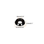 M4 Cone Cup Countersunk Washers hole Dia 4mm 0 16  Aluminum 30pcs black 