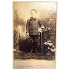 Antique Cabinet Card Photograph Dashing Young Boy Stockton Stokes Philadelphia