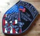 Police Hot Springs 3d Routed Carved Plaque Wood Patch Sign Custom 