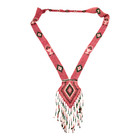 Antique Native American Ceremonial Beaded Sash Necklace