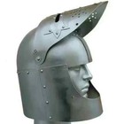 Medieval Steel Helmet Knight Tournament Close Play Armor Helmet For Halloween