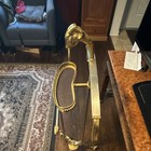 Vintage Gold Metal Valet Suit Stand W  Hanger  Trouser Bar   Shoe Rack