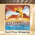 Led Zeppelin Swan Song 4 x4  Banner Album Cover Art Fabric Poster Flag Tapestry