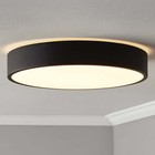  2 Pack  Mainstays 13  Flush Mount Light Integrated Led 3cct Black Trim Finish